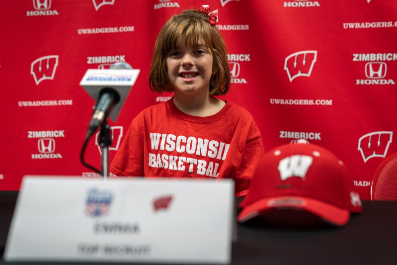 Emma at her Badgers Signing Day