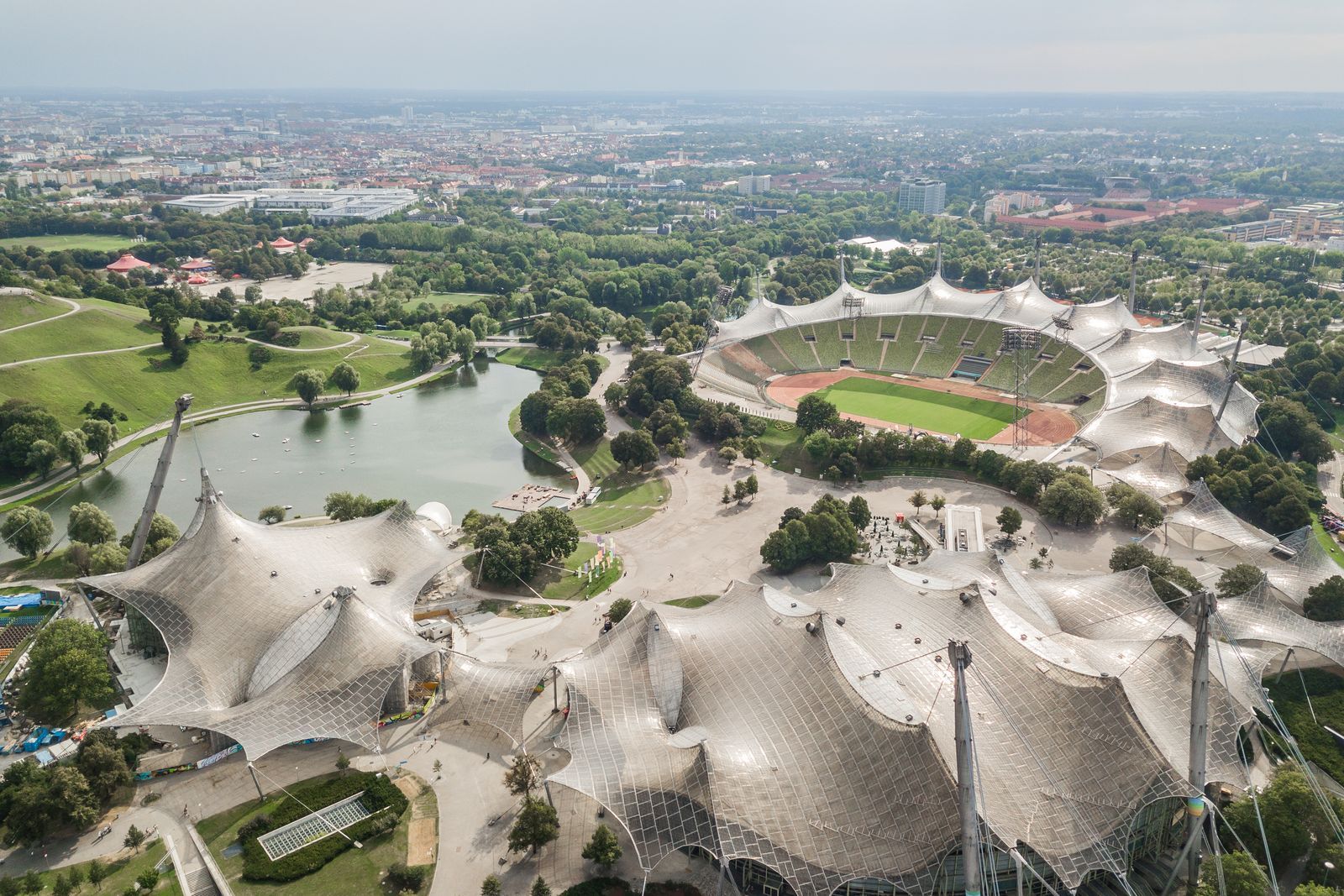 Olympischen Spiele Olympiapark und Stadion in München