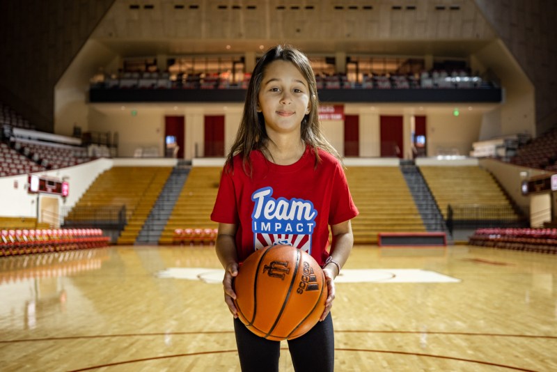 Payton on her IU home court.